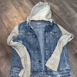 Sweater jean jacket